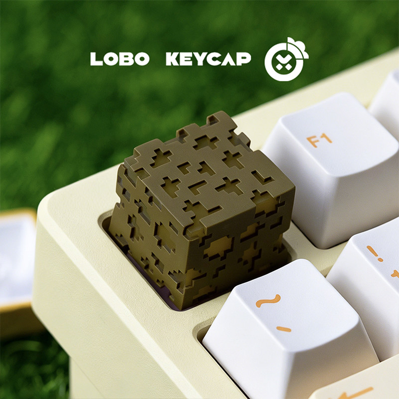 Resin Craft Minecraft - Креативные полупрозрачные кейкапы для клавиатуры в