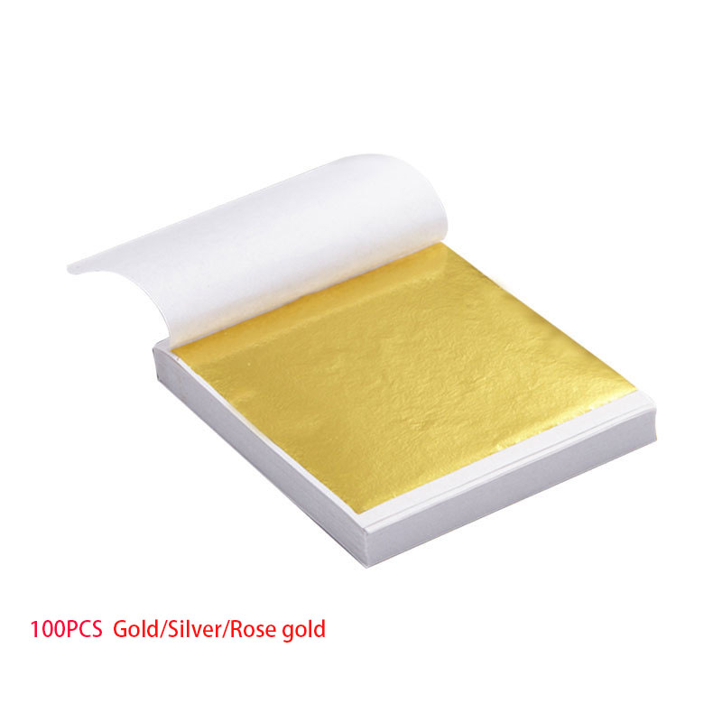 100 шт., листы бумаги для худо – обзор и цена Gold Foil Flakes