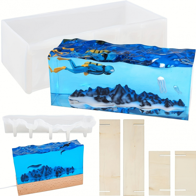 1 комплект форм из смолы с оке – обзор и цена Resin Ocean Wave Mold