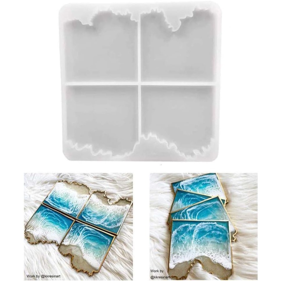 Силиконовая форма для подставо – обзор и цена Resin Ocean Wave Mold